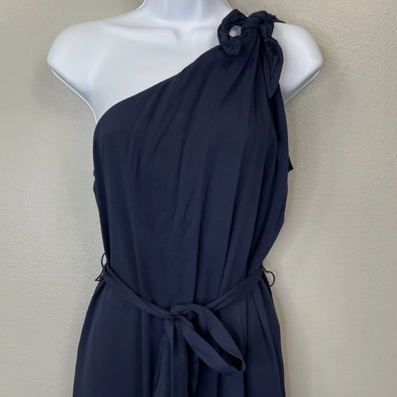 Antonio Melani Weylyn Sleeveless Asymmetrical Neck Bow Shoulder Tie Waist - Picture 4 of 6